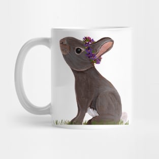 Eastern Cottontail with violet crown Mug